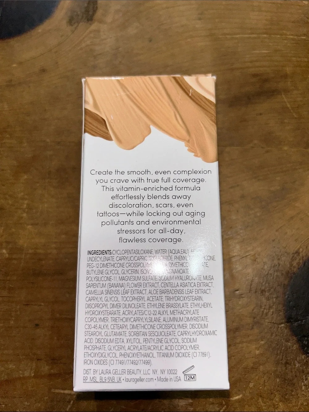 Laura Geller Cover Lock Cream Foundation Tan 1 fl oz / 30 mL Full Coverage New i